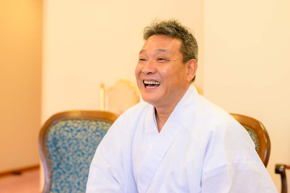 芝大神宮の宮司を務める勝田博之さん