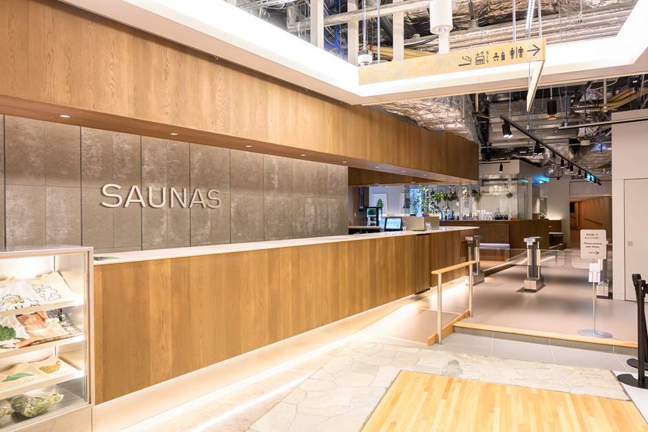 高輪SAUNASの入館口